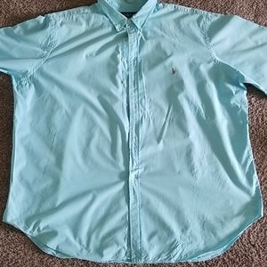 Teal Ralph Lauren Polo Button Down size 4xlt